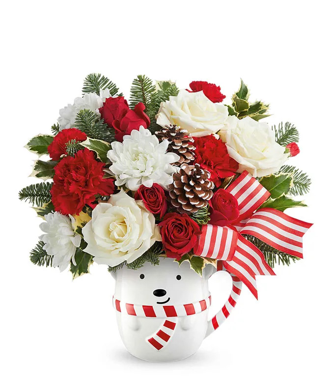 Joyful Peppermint Roses | From You Flowers