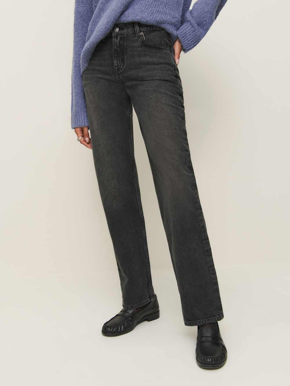 Abby Low Rise Straight Jeans | Reformation (Global)