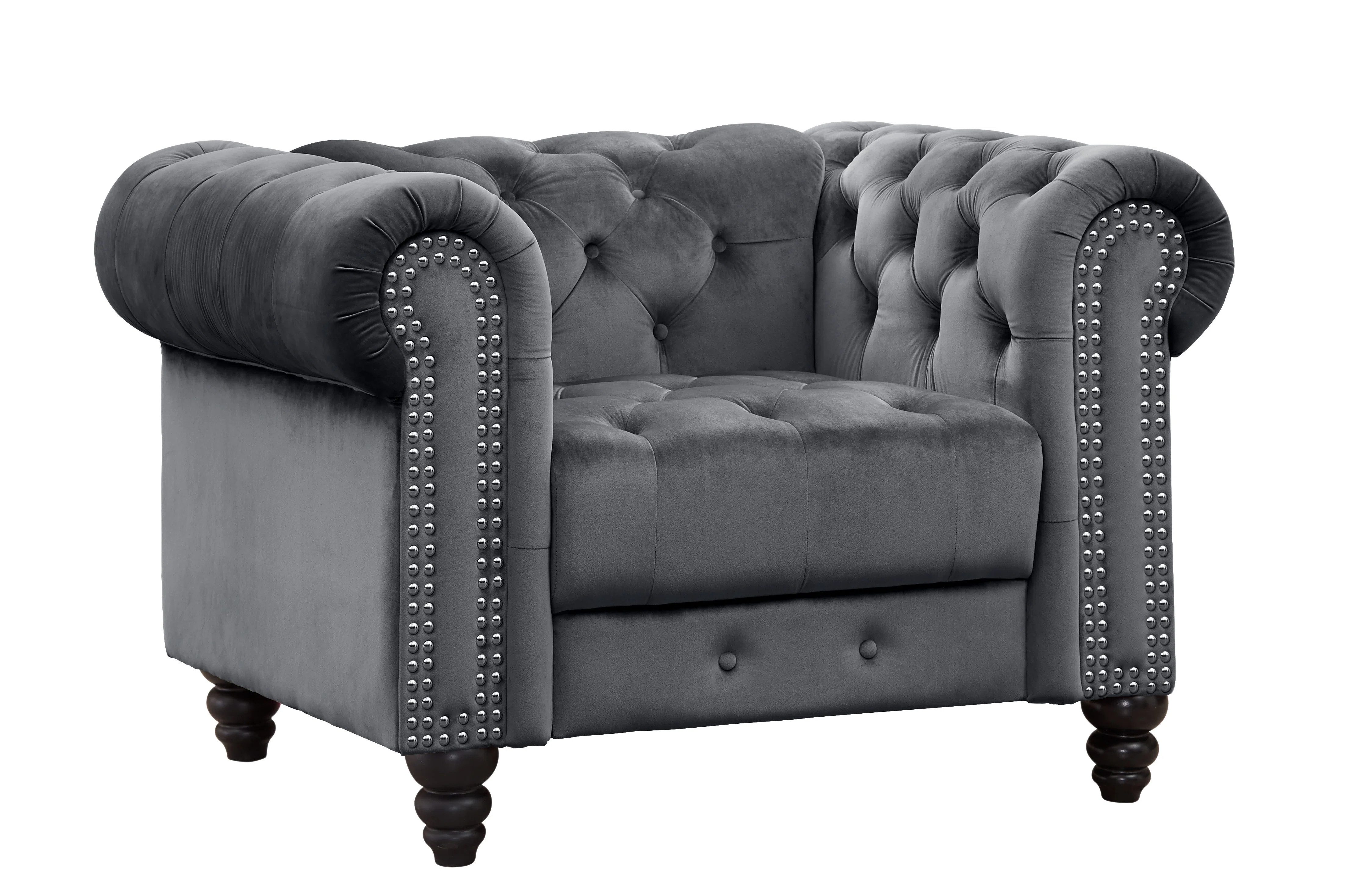 Marvale Velvet Chesterfield Chair | Wayfair North America