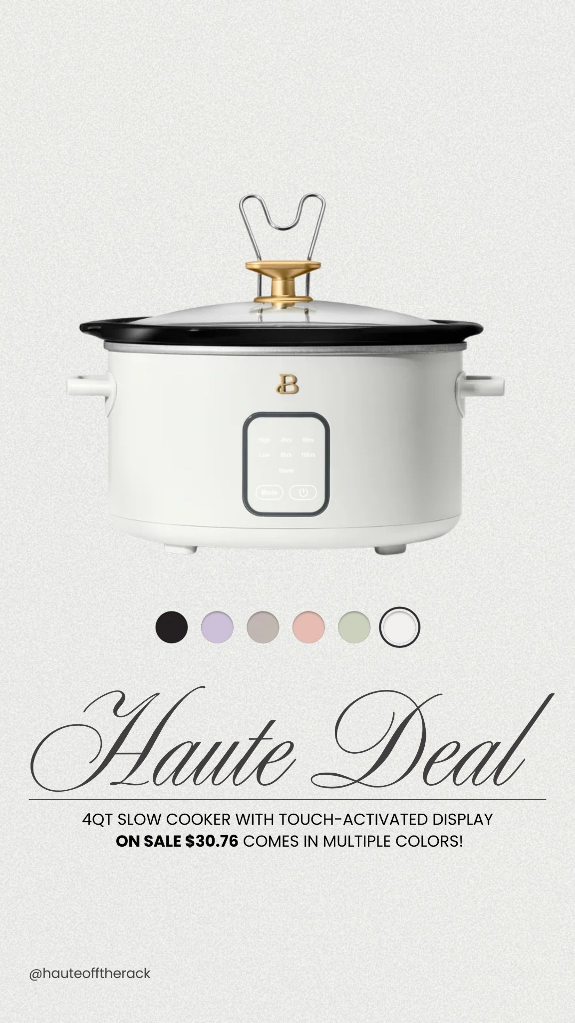 This is my favorite crockpot because it’s the nice large 6 quart size plus it looks pretty on my countertops!
Right now on sale!

#walmartfinds #walmarthome #crockpot #slowcooker #aesthetickitchen #walmart #weddingregristry

#LTKfoodie #LTKHome #LTKSaleAlert
