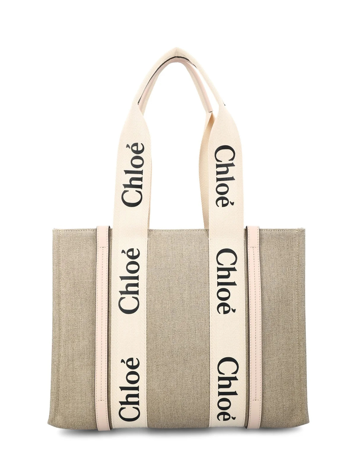 Chloé Woody Logo Printed Medium Tote Bag | Cettire Global