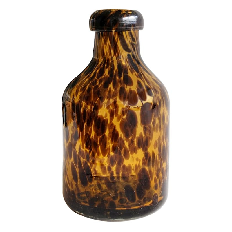 Providence Tortoise Shell Glass Vase, 6" | At Home