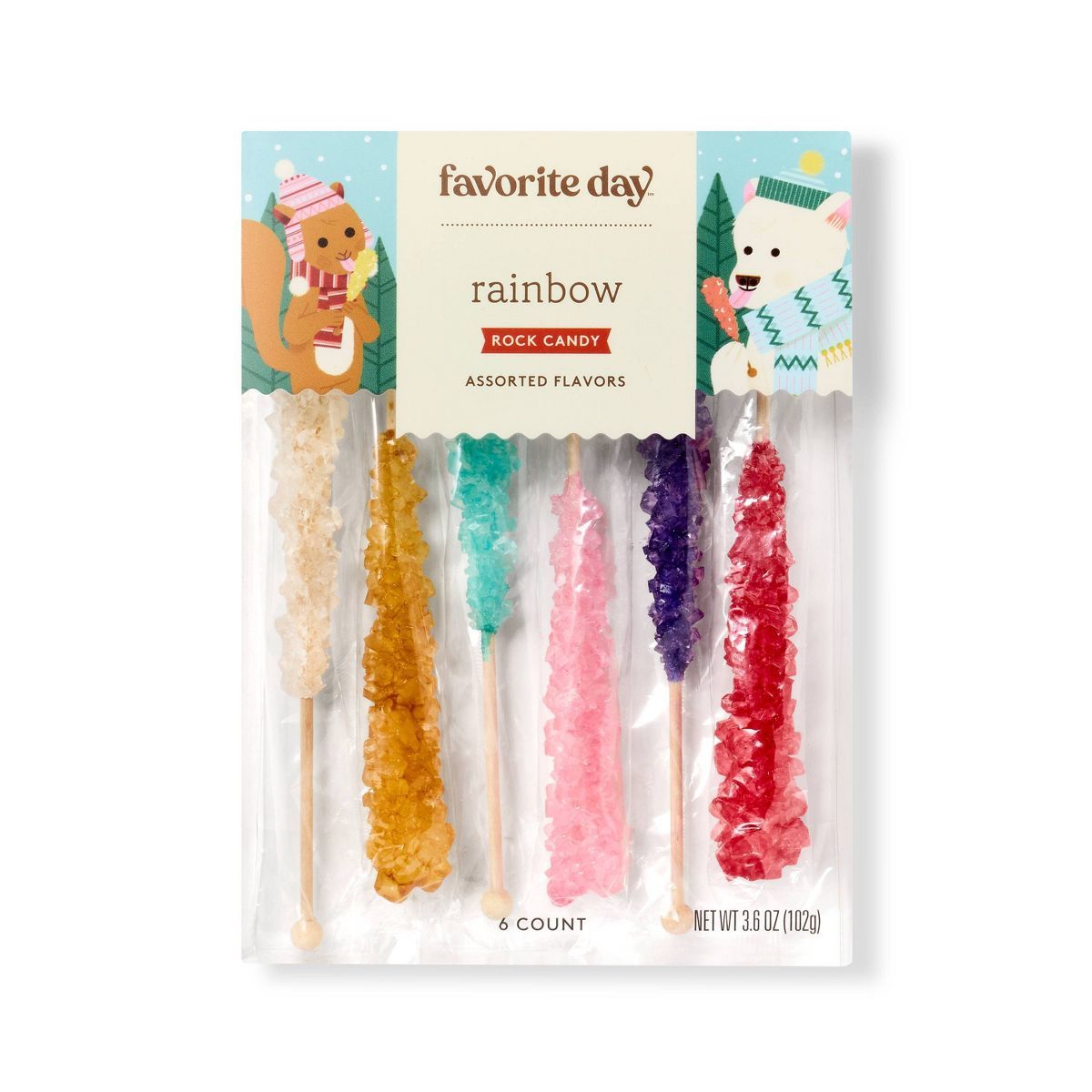 Holiday Twinkle Light Treats Rock Candy - 3.6oz/6ct - Favorite Day™ | Target