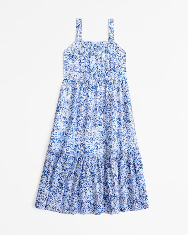 bow midi dress | Abercrombie & Fitch (US)