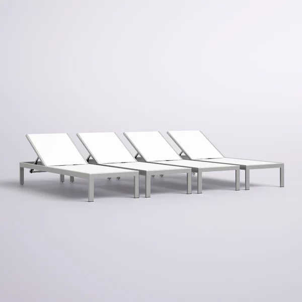 Dolly 76'' Long Reclining Chaise Lounge Set | Wayfair North America