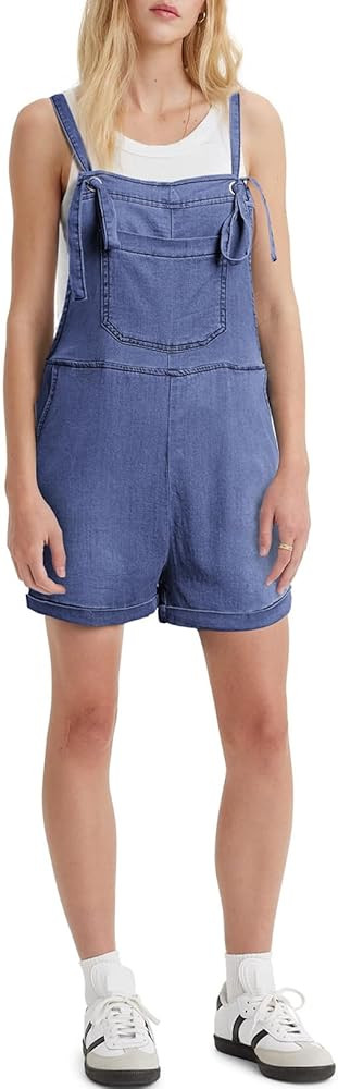 Sidefeel Womens Denim Overall Shorts Adjustable Straps Bib Loose Fit Jean Shortalls Jumpsuits | Amazon (US)