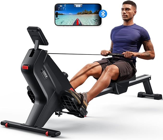 Magnetic Rowing Machine, UTRYUP Bluetooth Rower Machine for Home, Upgrade Resistance Strength wit... | Amazon (US)