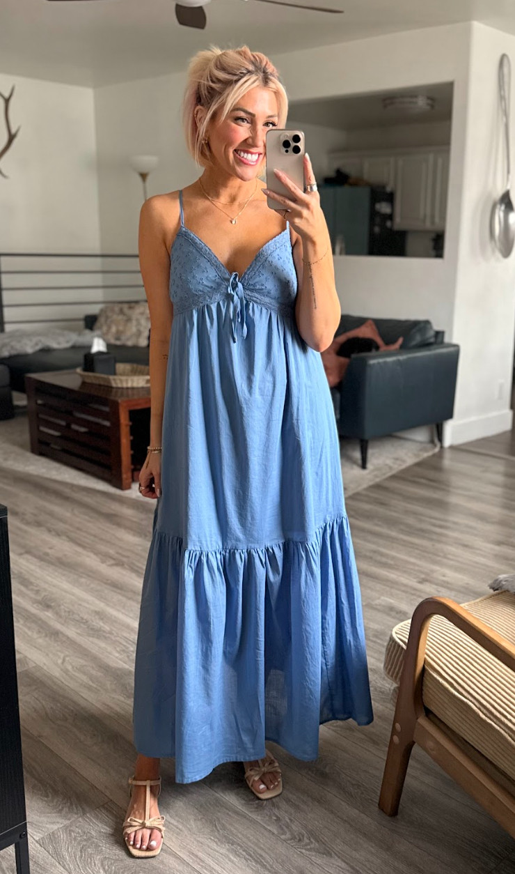 This dress from Walmart is a 12 out of 10!! Highly recommend! And these shoes are perfection, too!!  Shoes: TTS // Dress: Small 

 #LTKootd #LTKOver40