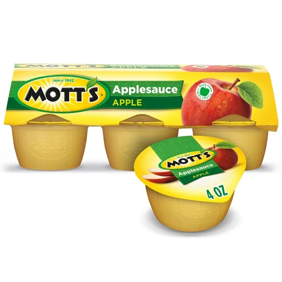 Mott's Applesauce, 4 Ounce Cups, 6 Count | Walmart (US)