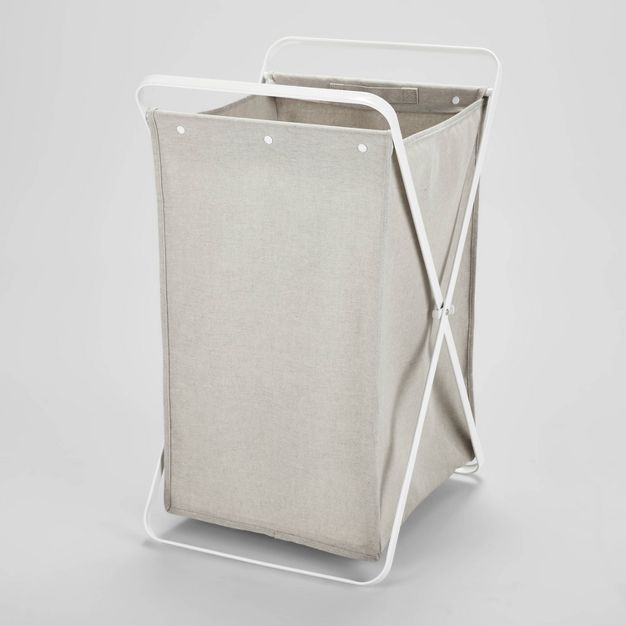 Folding X-Frame Hamper Matte White - Brightroom™ | Target