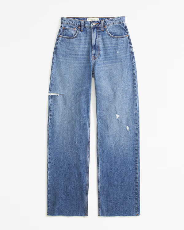 Women's High Rise Loose Jean | Women's Bottoms | Abercrombie.com | Abercrombie & Fitch (US)