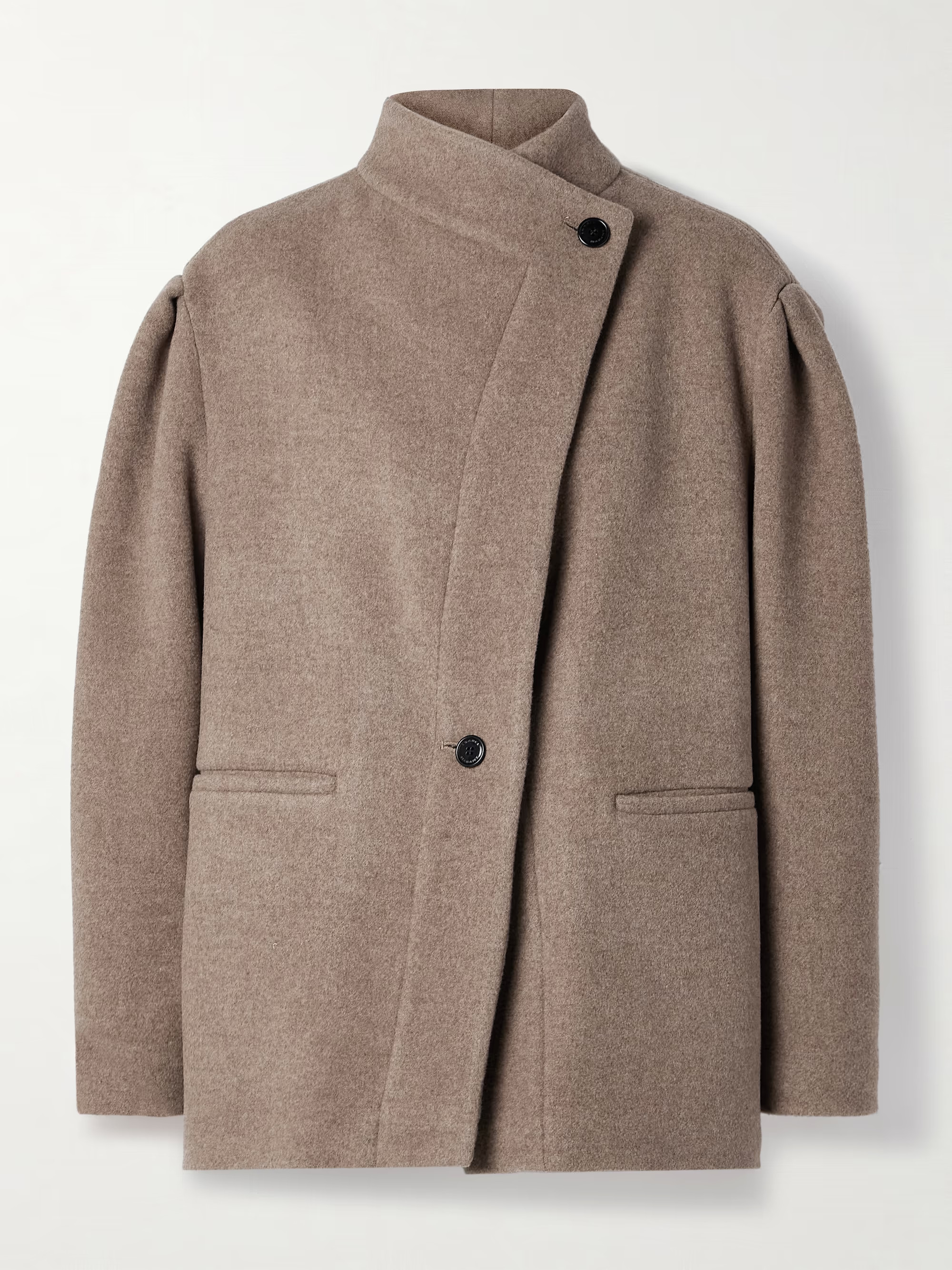 Jabadi asymmetric wool-blend felt coat | NET-A-PORTER (US)