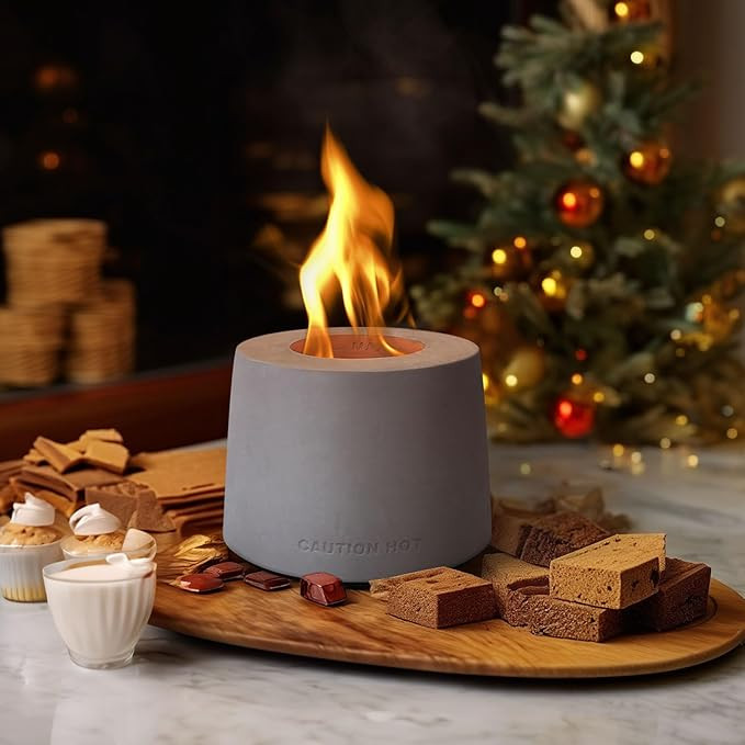 Tabletop Fire Pit Bowl Indoor Fire Pit Tabletop Fire Pit Concrete Smores Fire Pit Tabletop 5 Inch... | Amazon (US)