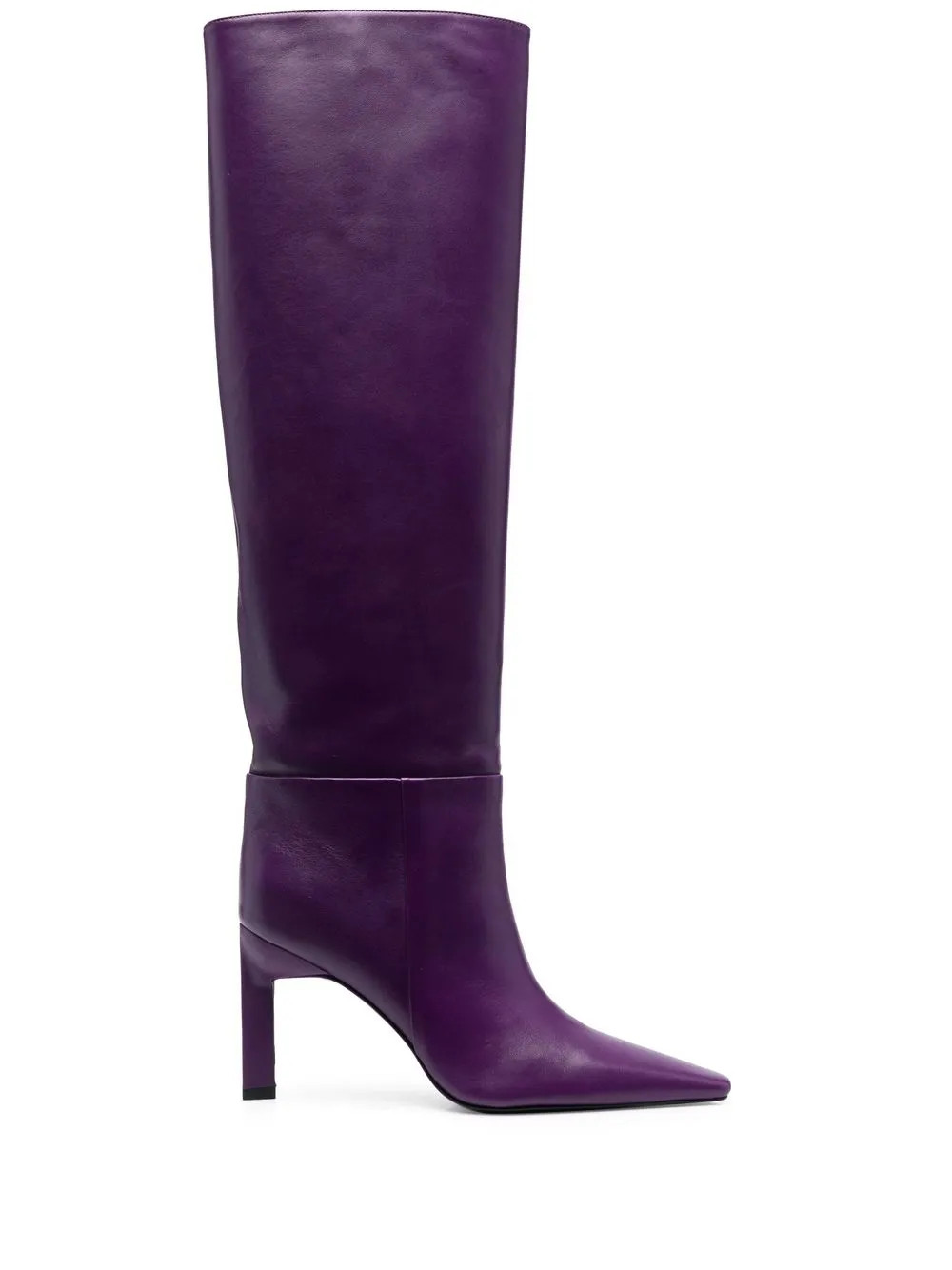The Attico Leather knee-length Boots - Farfetch | Farfetch Global