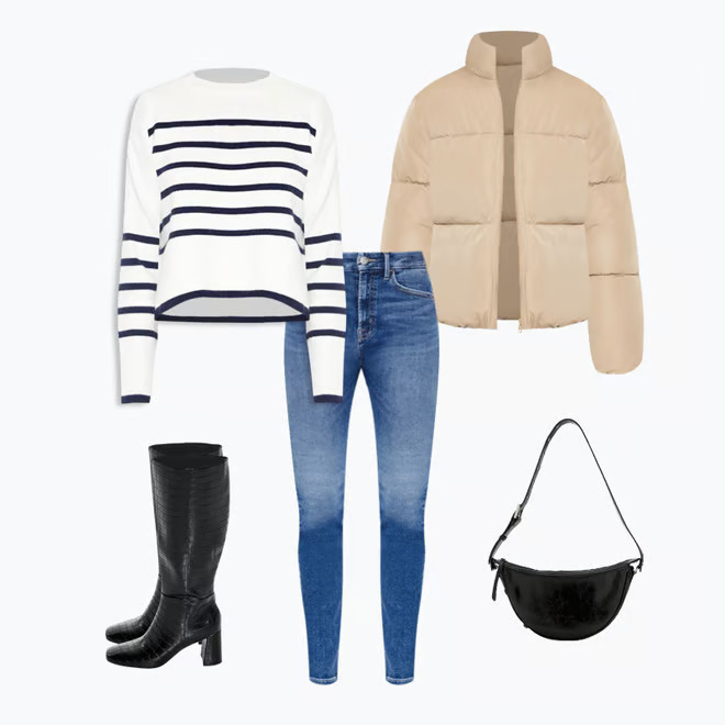 Channel-Stitched Puffer Jacket | Forever 21