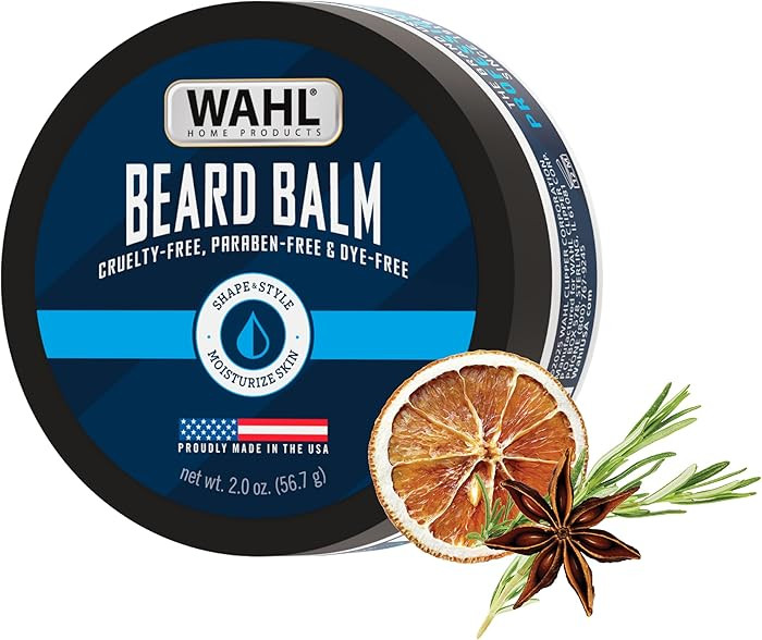 Wahl Beard Balm for Men - Shapes and Styles Facial Hair – Leave in Conditioner for a Light Hold... | Amazon (US)