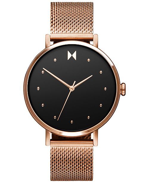 Women's Dot Spark Rose Gold-Tone Stainless Steel Mesh Bracelet Watch 36mm | Macys (US)