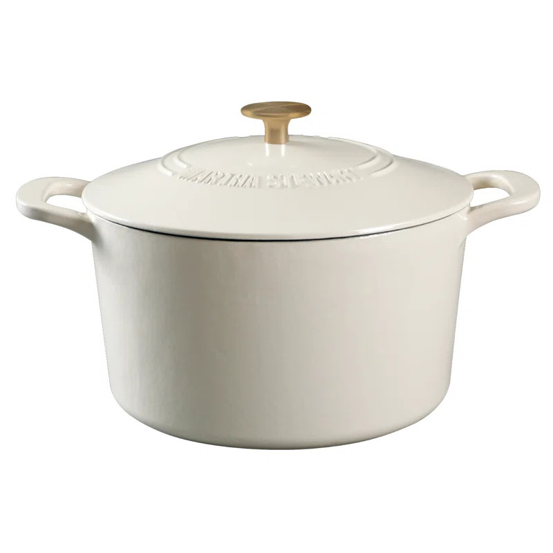 Martha Stewart Gatwick 7 qt. Cast Iron Round Dutch Oven with Lid | Wayfair North America