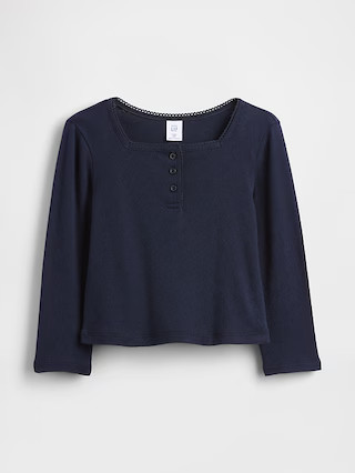 Baby & Toddler Pointelle Henley Top | Gap (US)
