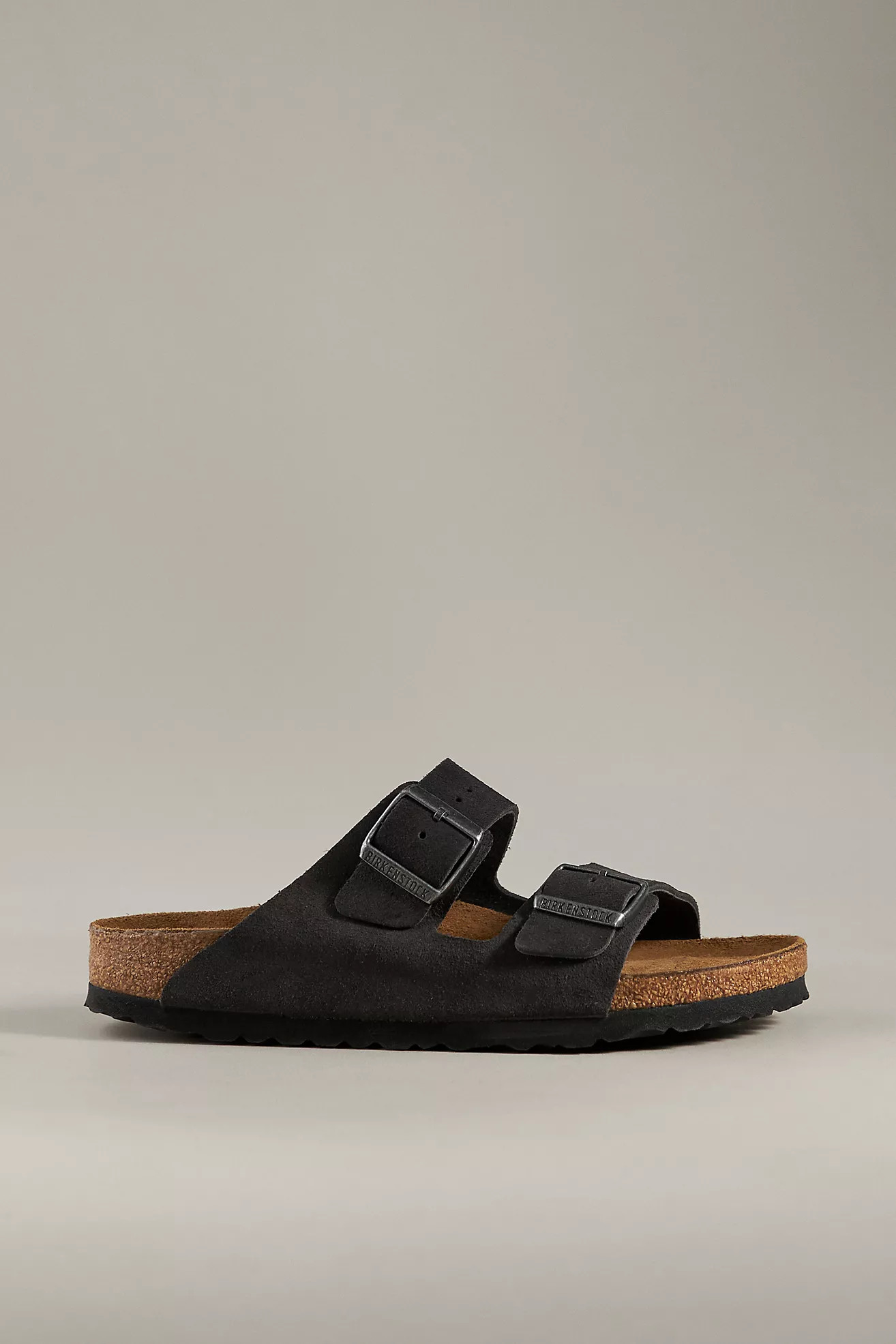 Birkenstock Arizona Suede Soft Footbed Sandals | Anthropologie (US)