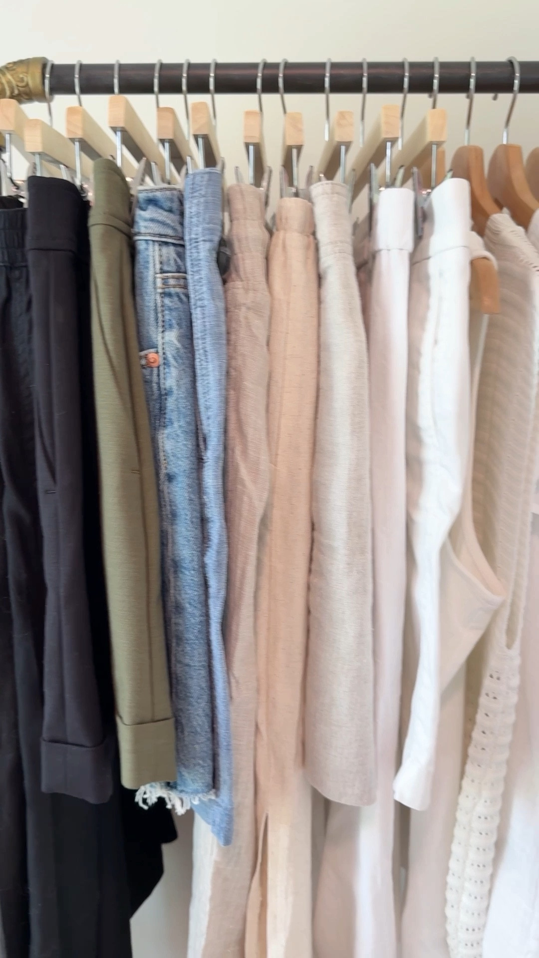 My 33-piece Minimalist Casual Hot Climate Summer Capsule Wardrobe in my closet 🌷 Airy and breathable fabrics for a hot and humid summer climate ☀️ All shopping links are on the blog and on the LTK app ✔️ You can use this capsule wardrobe in your closet and use part of it as a travel wardrobe.

#capsulewardrobe #casualstyle #readytowear #lookdujour  #easyoutfit #effortlesschic #effortlessstyle  #simplestyle #simplechic #neutralstyle #neutralaboutit #amazonfashion #amazonfinds #founditonamazon #minimalist #minimalwardrobe #minimalism #minimalstyle #stylinginspiration  #affordablestyle #affordablefashion #inspocafe #wardrobeessentials #closetgoals #over40style #styleover40 #coastaloutfit #targetstyle #madewell #budgetoutfit