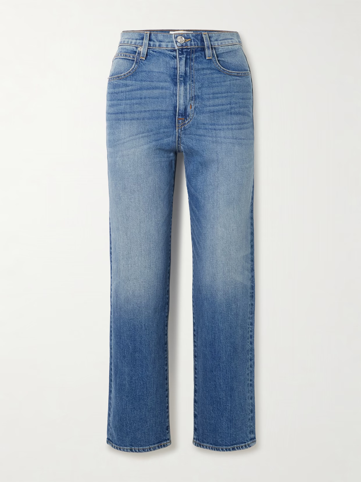 SLVRLAKE - London Crop High-rise Straight-leg Jeans - Light denim - 29 | NET-A-PORTER APAC