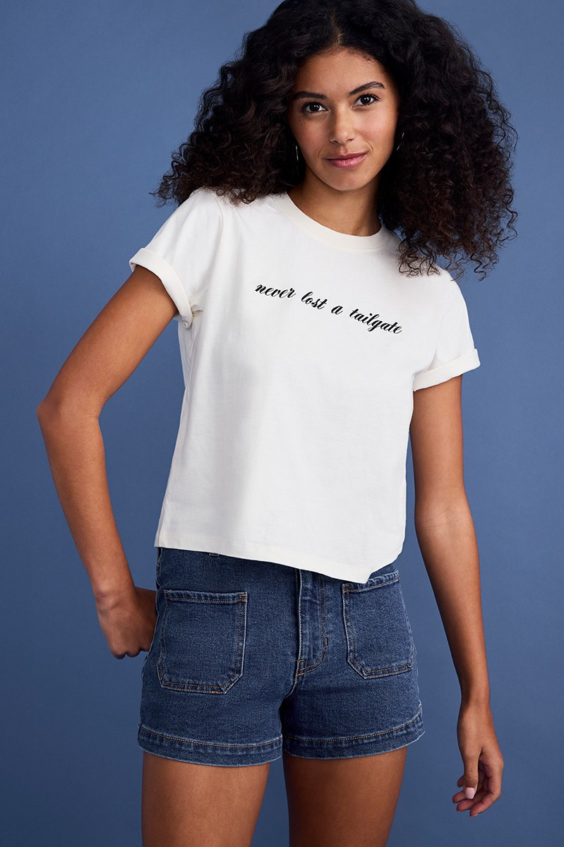 Never Lost A Tailgate Graphic Tee | Francesca's