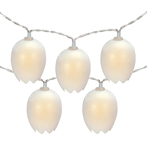 Northlight 10-Count Cracked Easter Egg LED String Lights, 4.5ft, Clear Wire | Amazon (US)