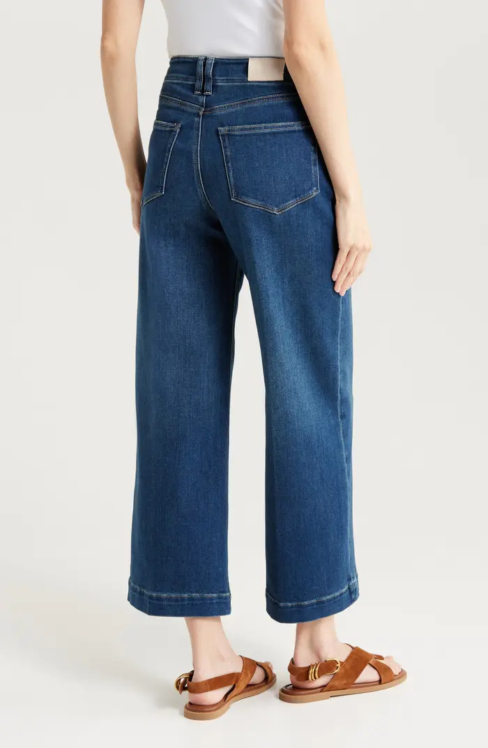 Anessa High Waist Ankle Wide Leg Jeans | Nordstrom
