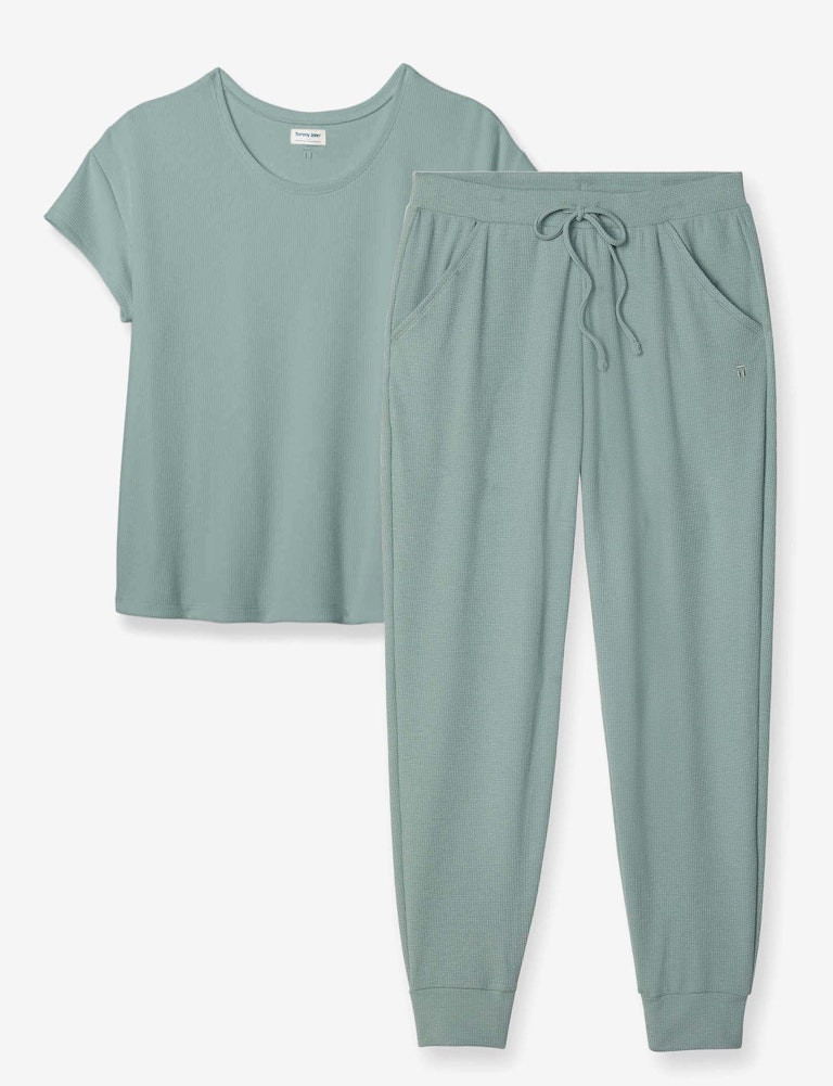 Women's Zen Waffle Tee & Jogger Set | Tommy John
