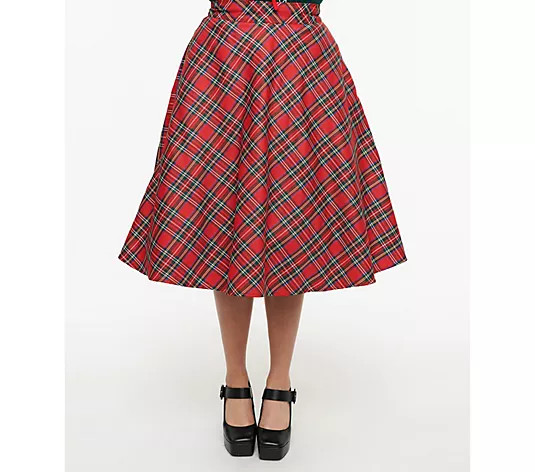 Unique Vintage Retro Style High-Waisted Vivien Swing Skirt | QVC