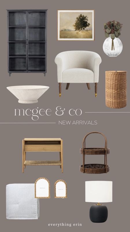 McGee & Co spring line for home decor including storage options, arm chairs, end tables, and moree

#LTKhome