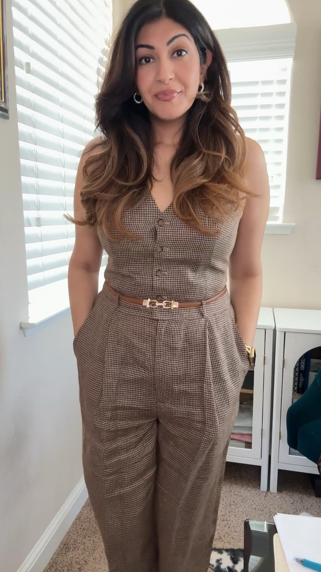 Ralph Lauren vest and pant set makes the most chic fall workwear. Paired with brown blazer 
Runs tts 

#LTKSeasonal #LTKMidsize #LTKWorkwear