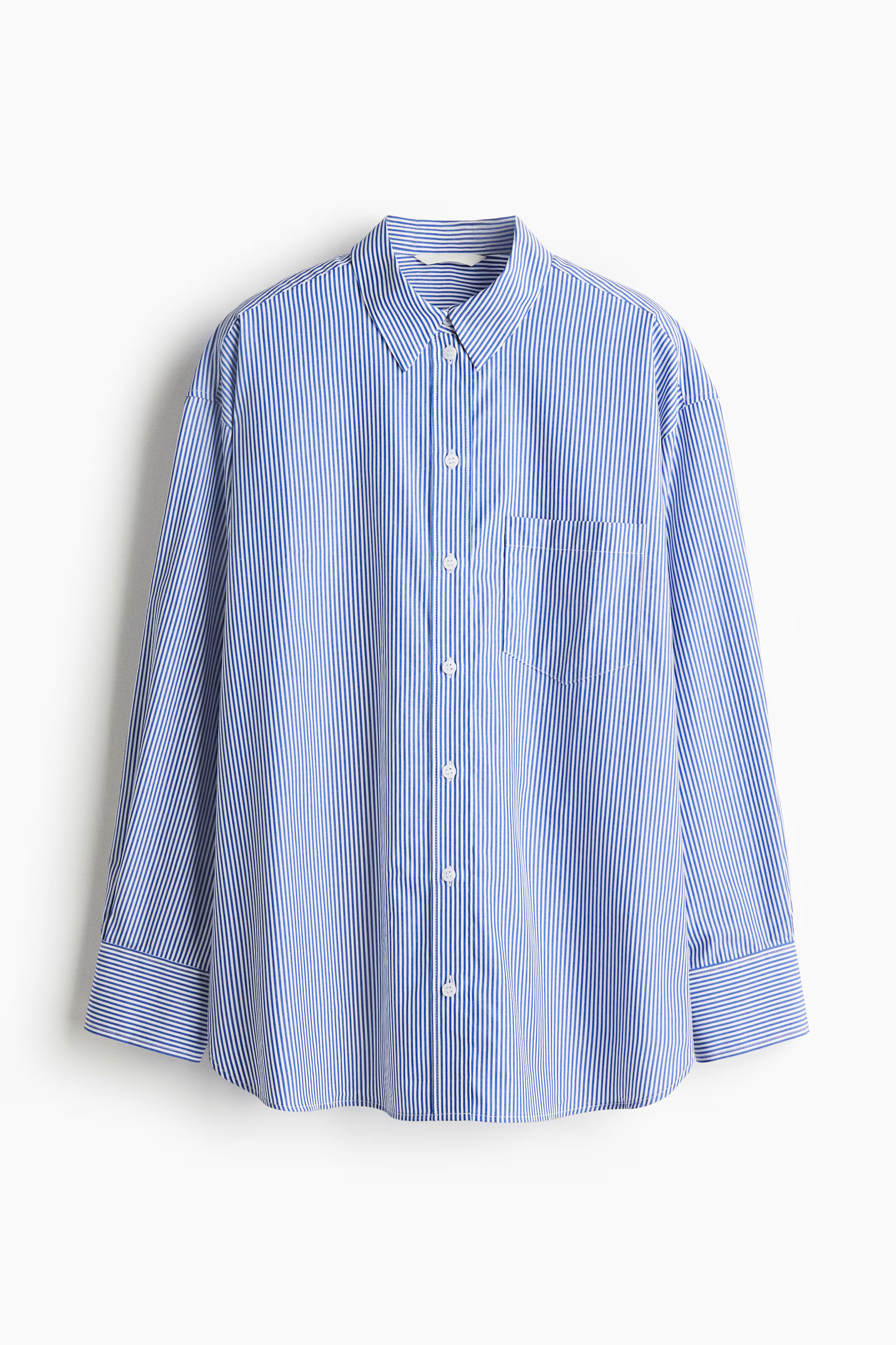 Oversized Cotton Poplin Shirt | H&M (US + CA)