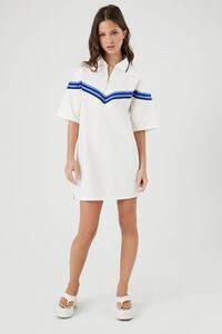 Chevron Polo Mini Shirt Dress | Forever 21 (US)