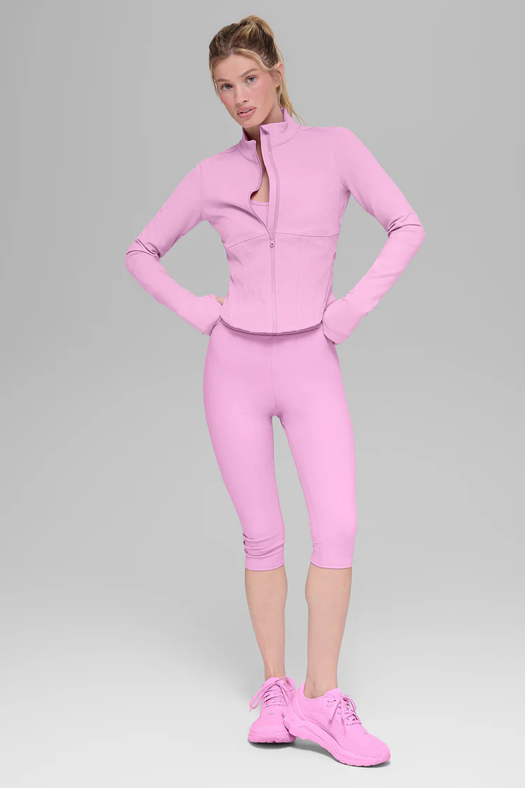 Airbrush Corset Full Zip Jacket | Alo Yoga (US)