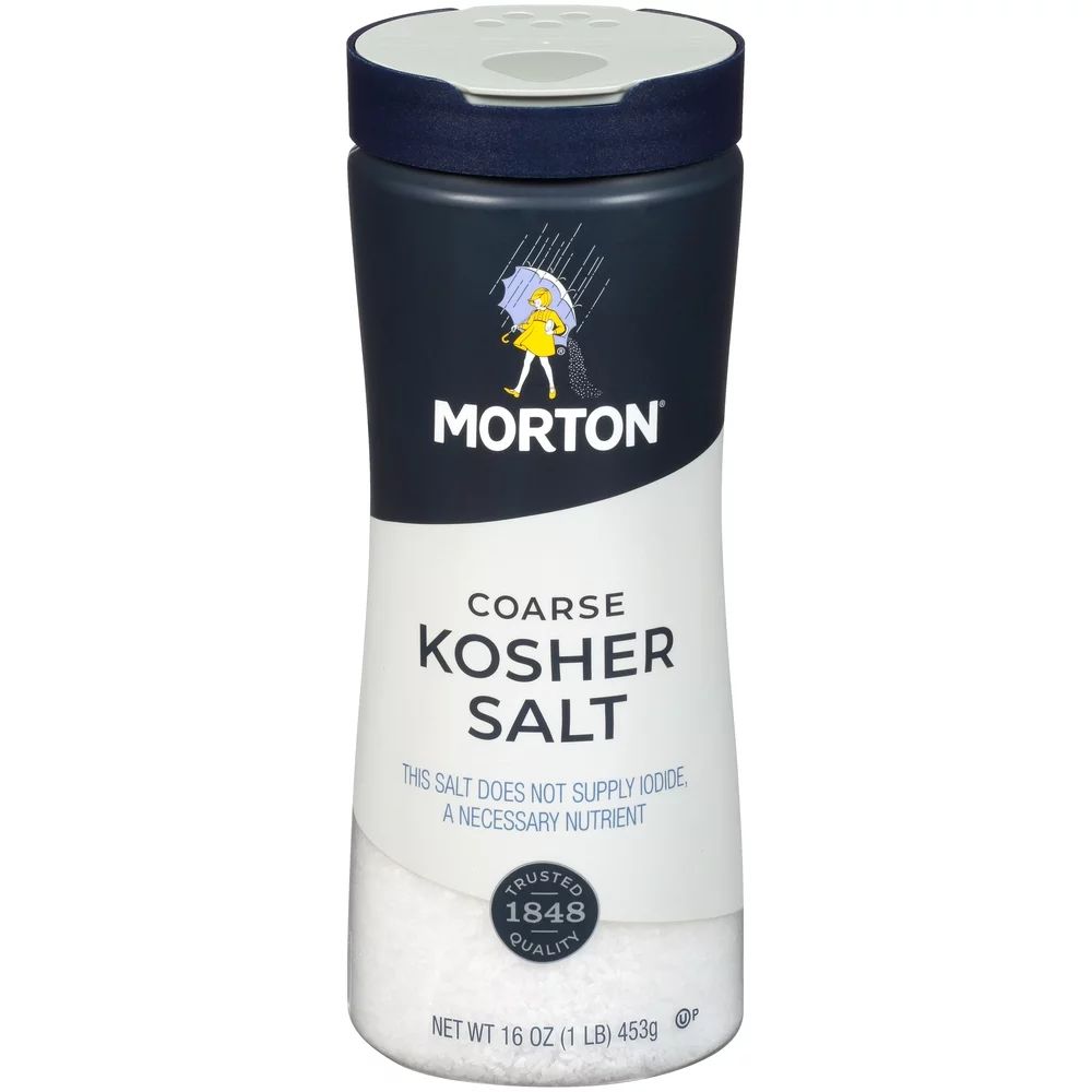 Morton Salt Coarse Kosher Salt – for Cooking, Grilling, Brining, & Salt Rimming, 16 oz | Walmart (US)