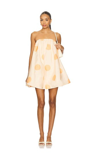 x REVOLVE X Revolve Gaia Bubble Dress in Peach Spot | Revolve Clothing (Global)