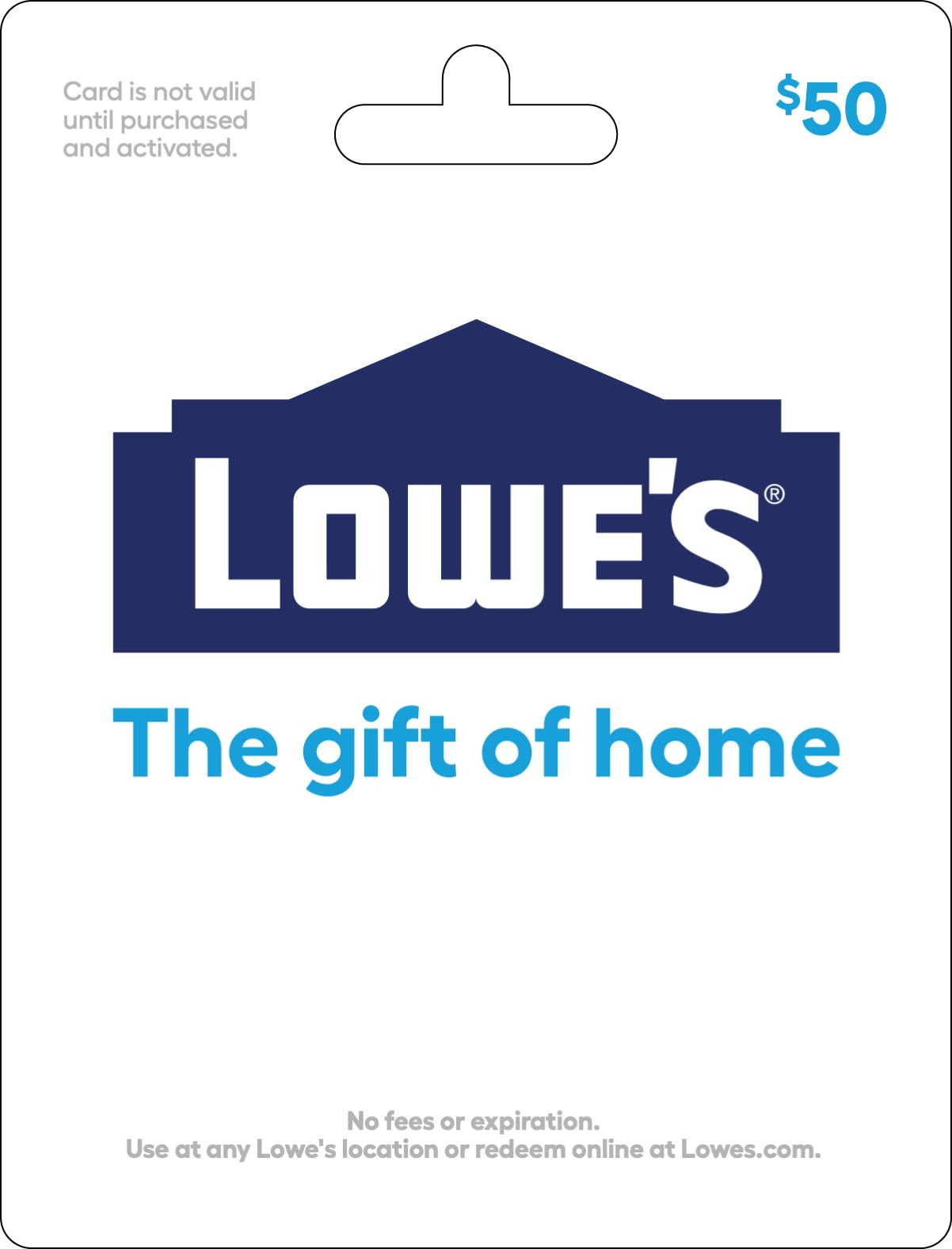 Lowe's Physical Gift Card - $50 | Amazon (US)