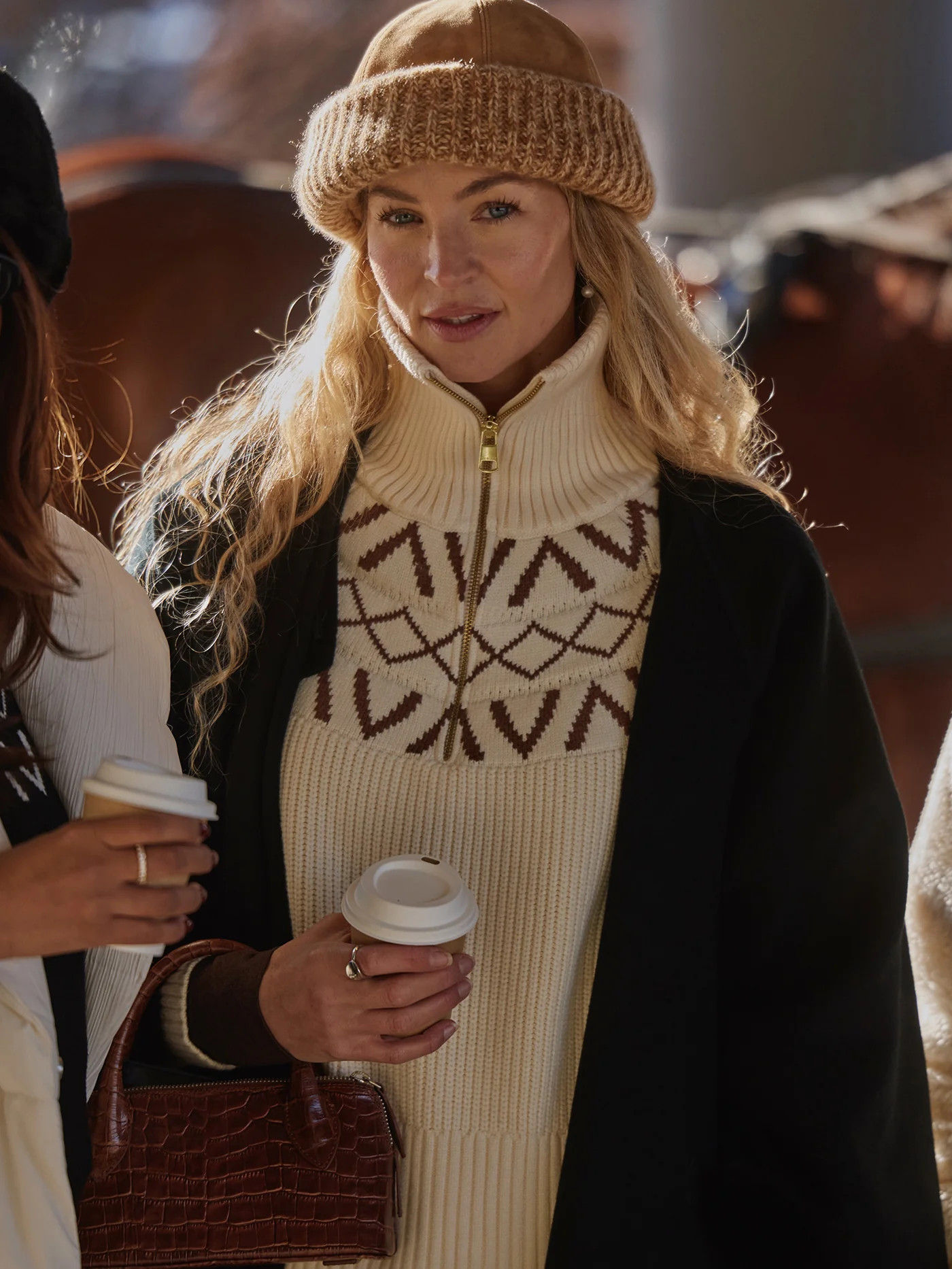 Sigrid Fairisle Half Zip Knit | Varley US | Varley US