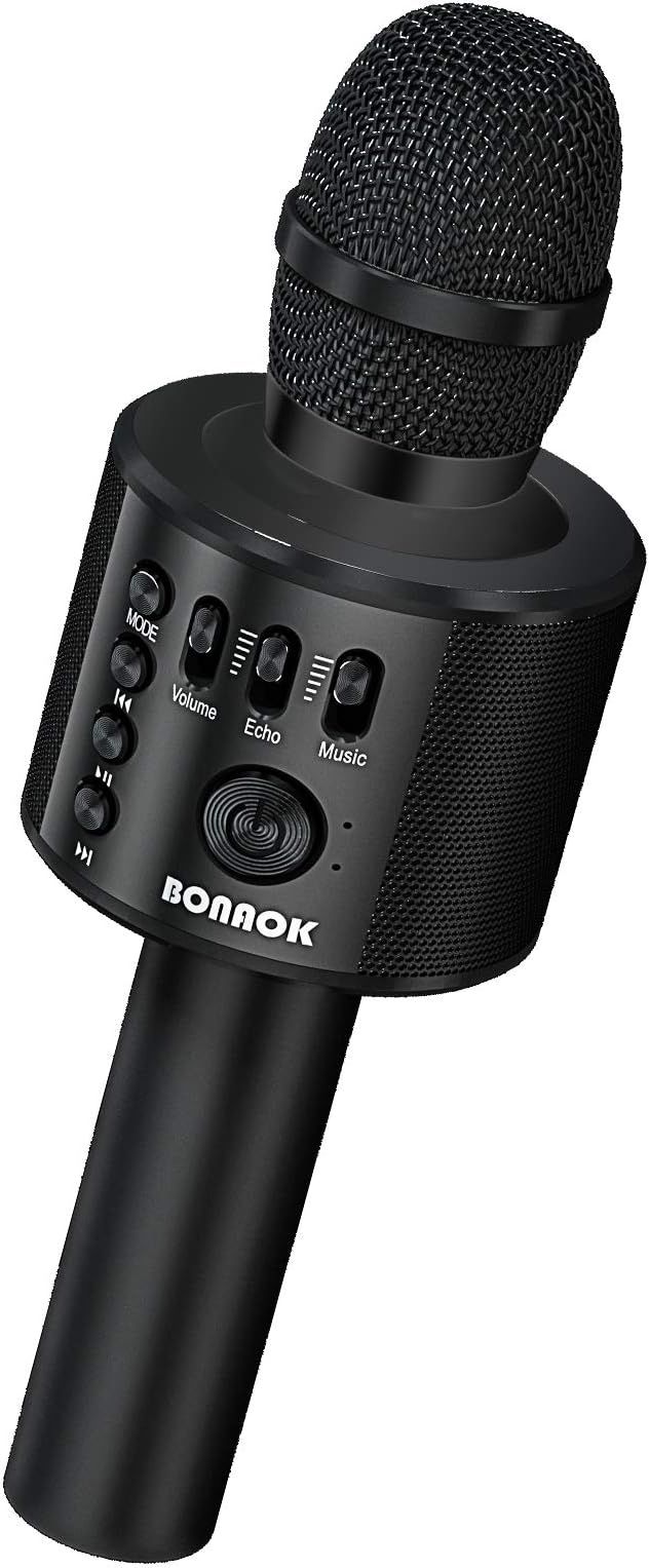 BONAOK Wireless Bluetooth Karaoke Microphone,3-in-1 Portable Handheld Karaoke Mic Speaker Machine... | Amazon (US)