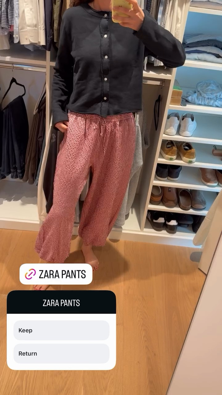 Do we like these @Zara gingham pants?! Under $50!

#LTKootd #LTKgrwm #LTKdayinmylife