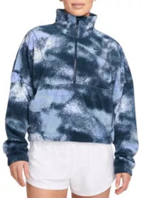Nike Women's One Therma-FIT Oversized 1/2-Zip Fleece Printed Top | Dick's Sporting Goods