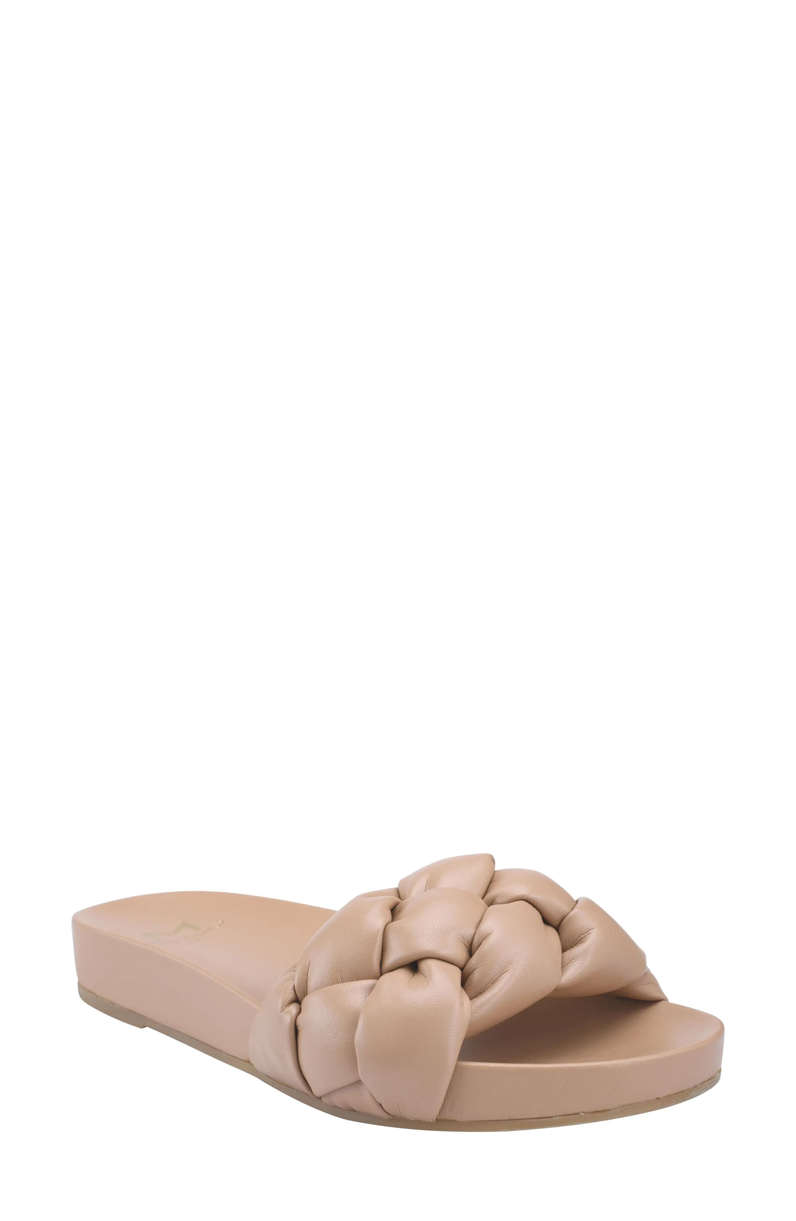 Marc Fisher LTD Imenta Slide Sandal in Medium Natural at Nordstrom, Size 8.5 | Nordstrom