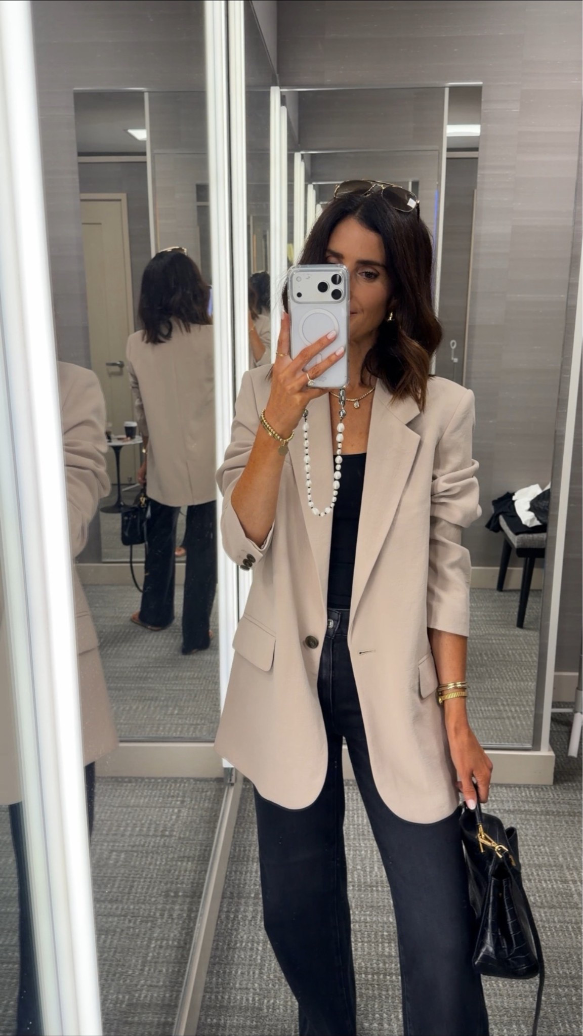 I’m just shy of 5-7” wearing the size XS tank top and blazer. My jeans are not avaialable but linking the same style below. 
#stylinbyaylin #aylin #nordstrom #nsale

#LTKootd #LTKSeasonal #LTKSaleAlert