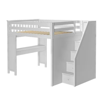Sand & Stable Baby & Kids Blair Full 6 Drawer Solid Wood Loft Bed with Built-in-Desk | Wayfair | Wayfair North America