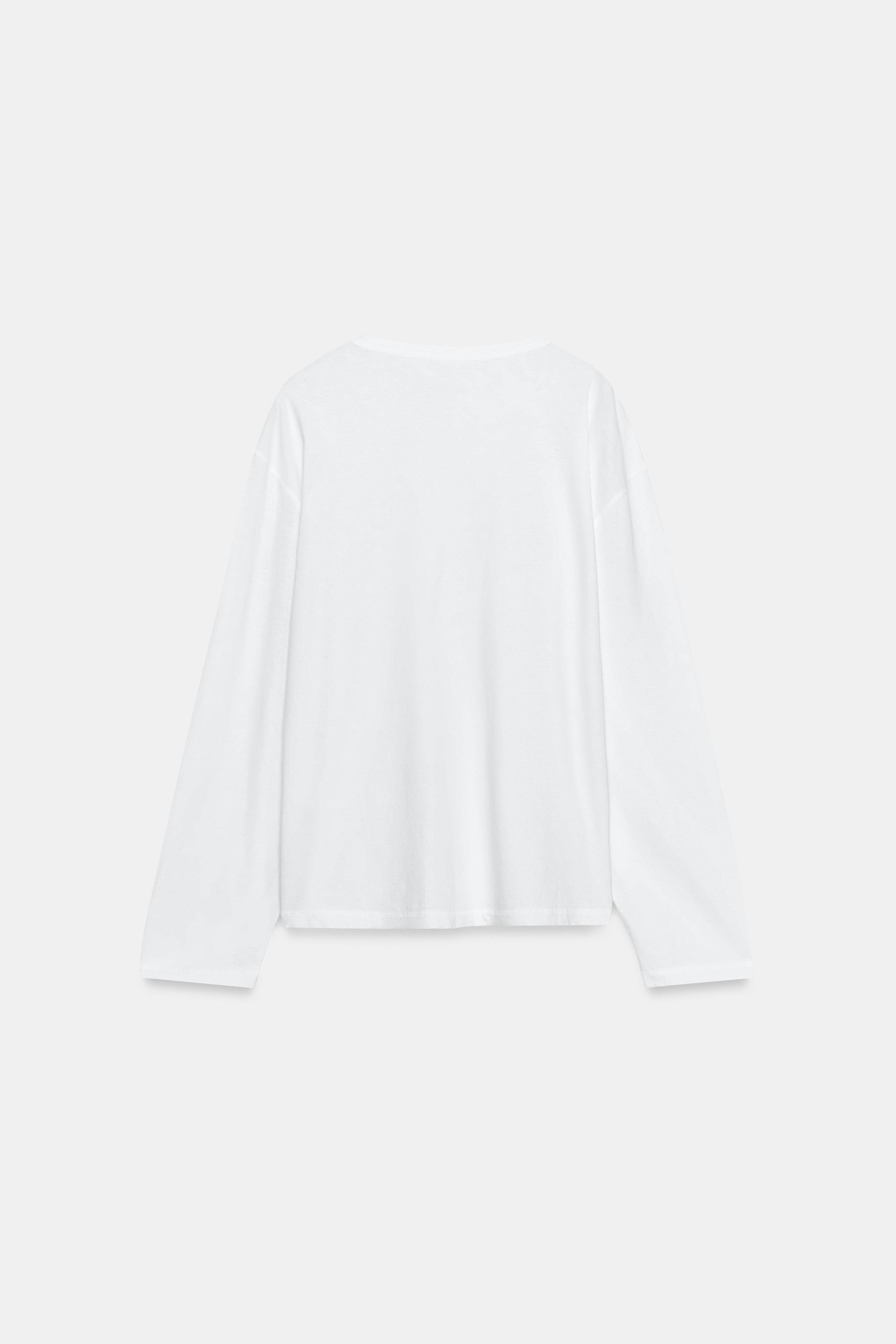 LINEN BLEND HENLEY SHIRT | Zara US