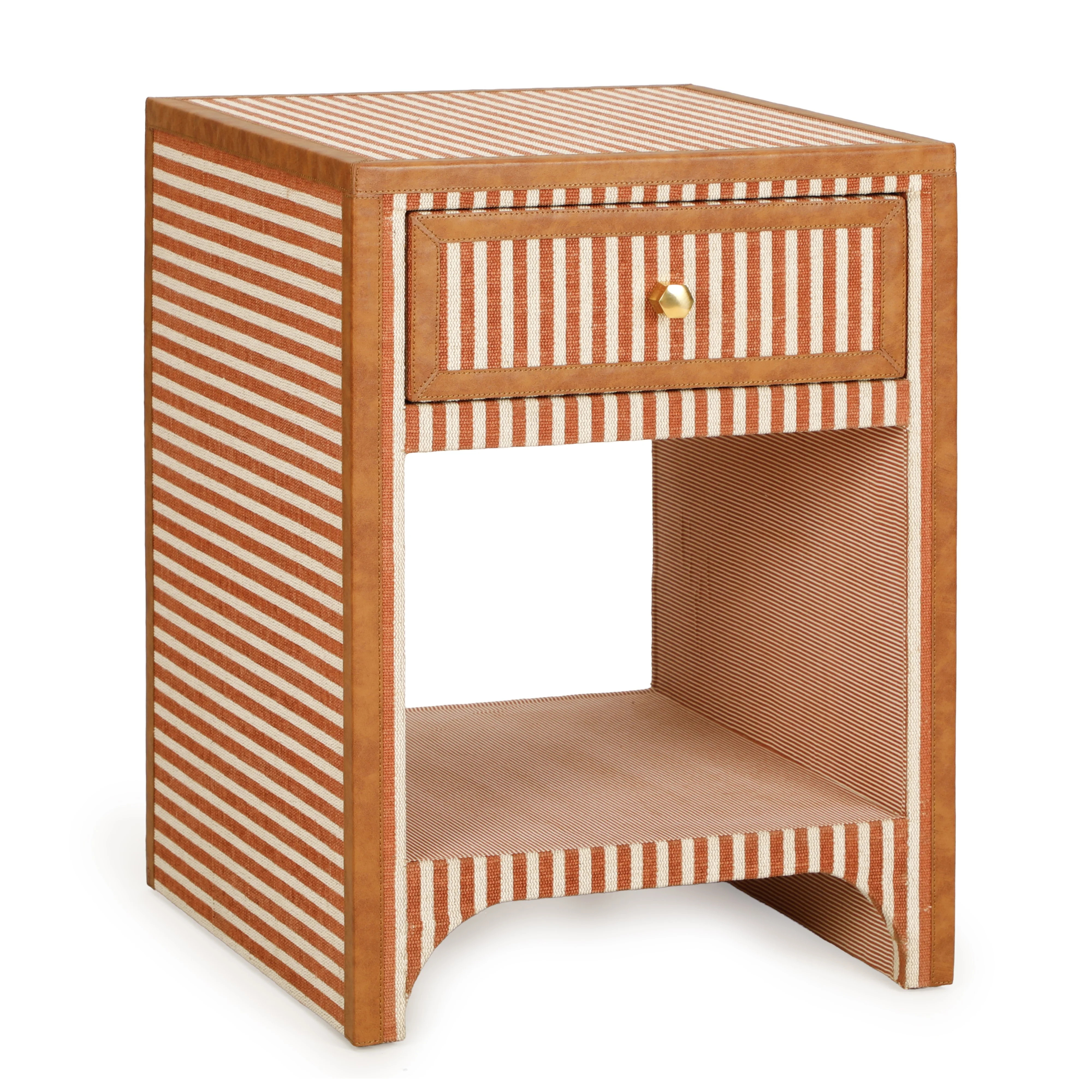 Kora 18" Cotton Jute 1-Drawer Contract-Grade Nightstand | TOV Furniture