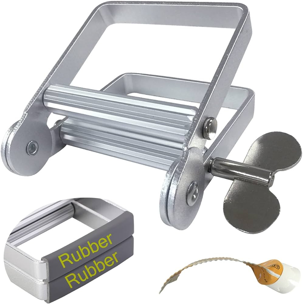 Toothpaste Squeezer, Metal Toothpaste Tube Squeezer Paint Tube Wringer for Artist, Hair Salon, Pa... | Amazon (US)