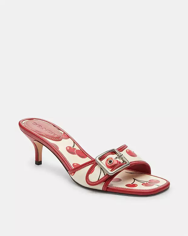Margot Sandal With Cherry Print | Coach (US)